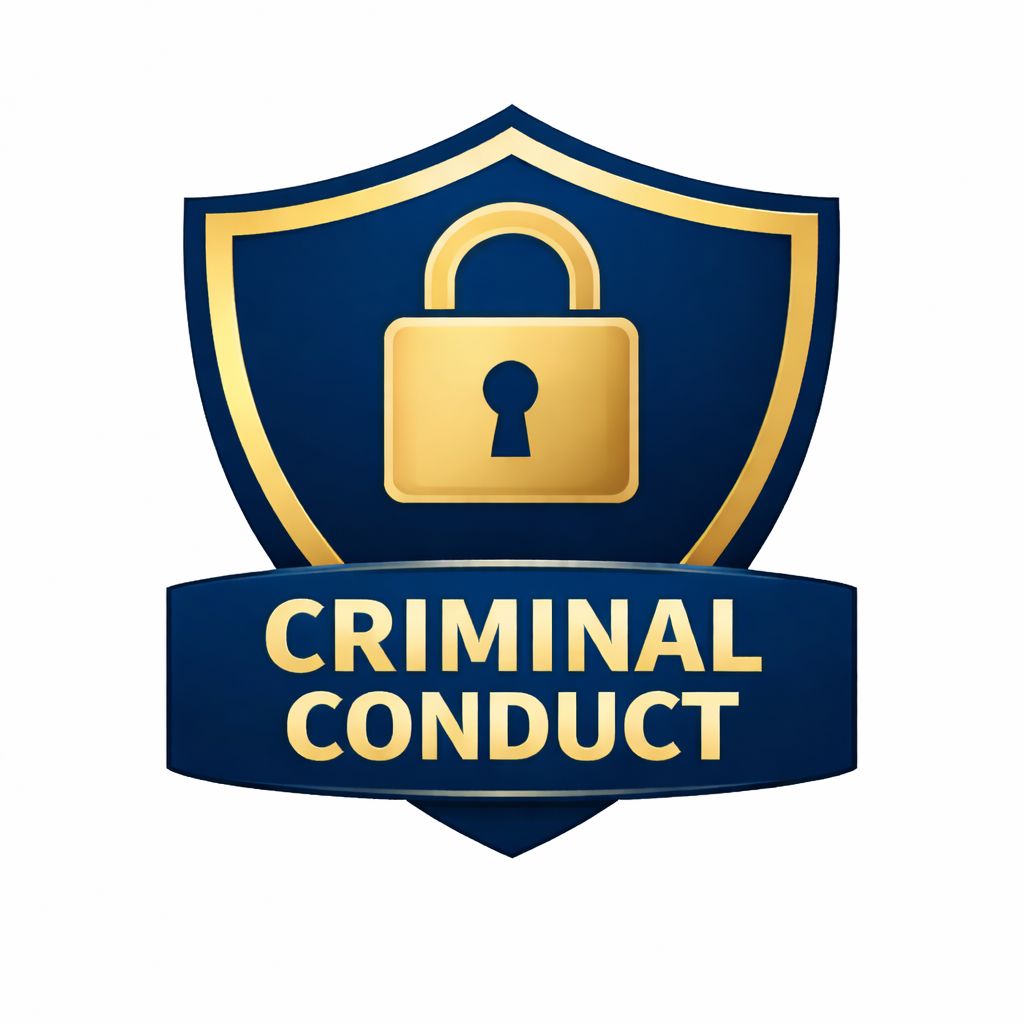 Criminal sexual conduct practice area badge with padlock