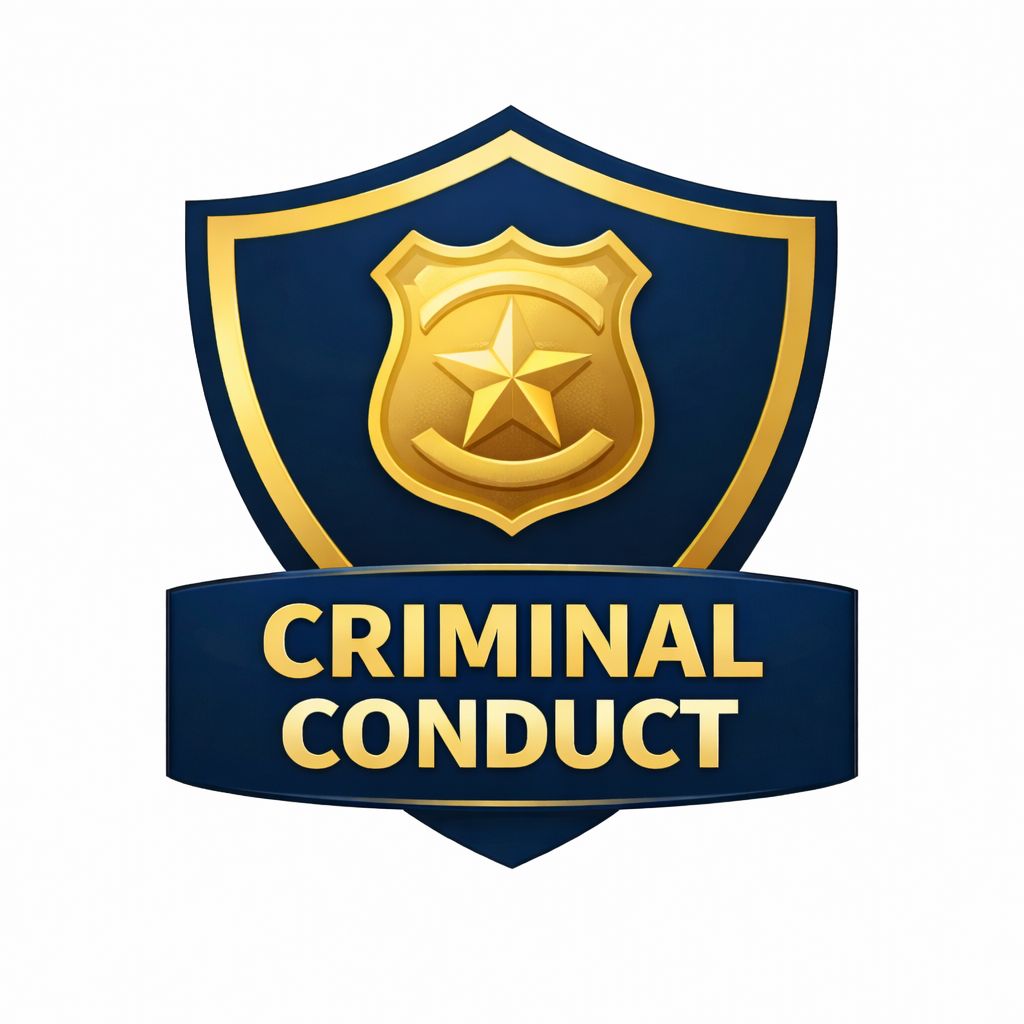 Criminal sexual conduct practice area badge with police shield