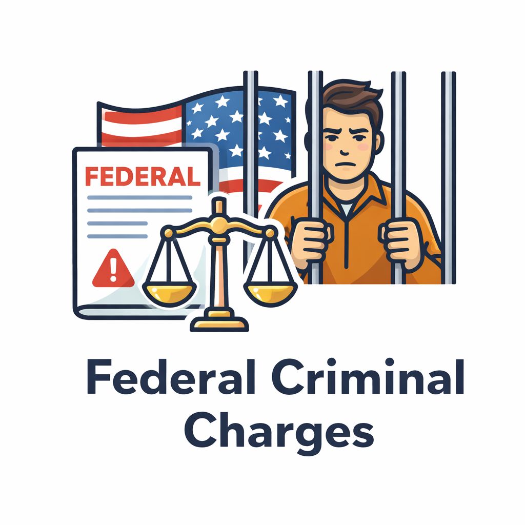 Federal criminal charges practice area icon with jail bars